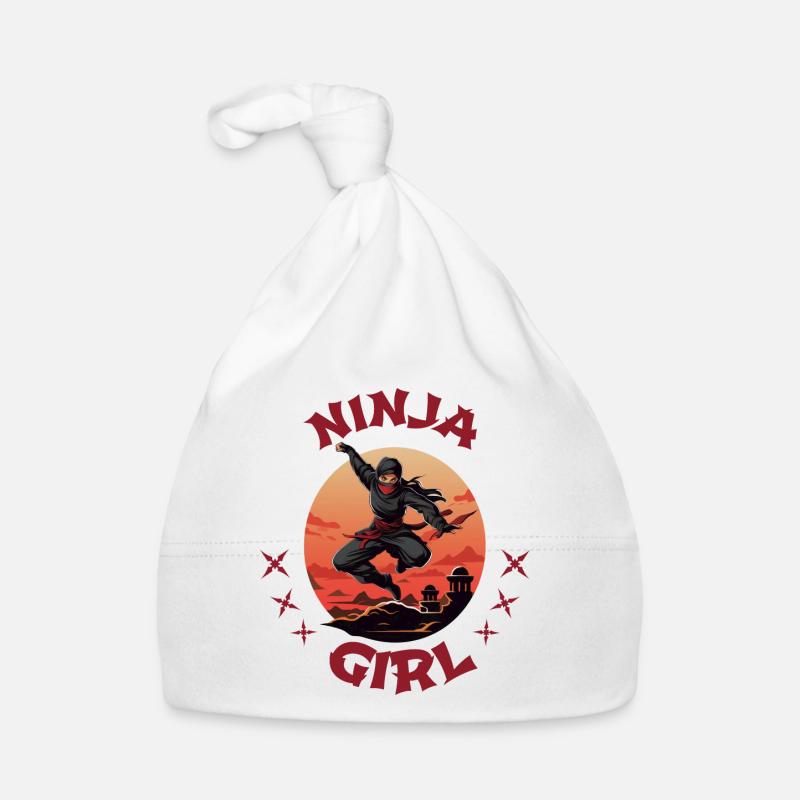 Charming Ninja Fighter I Ninja Girl I Ninja Baby Bio-Mütze