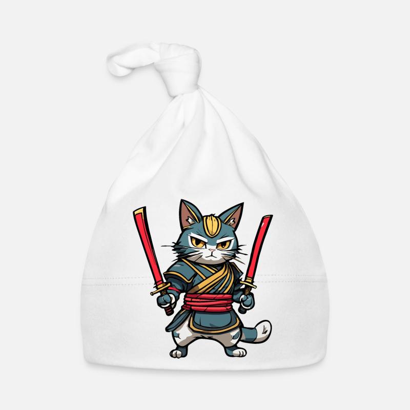 Samurai-Katze #36 Baby Bio-Mütze