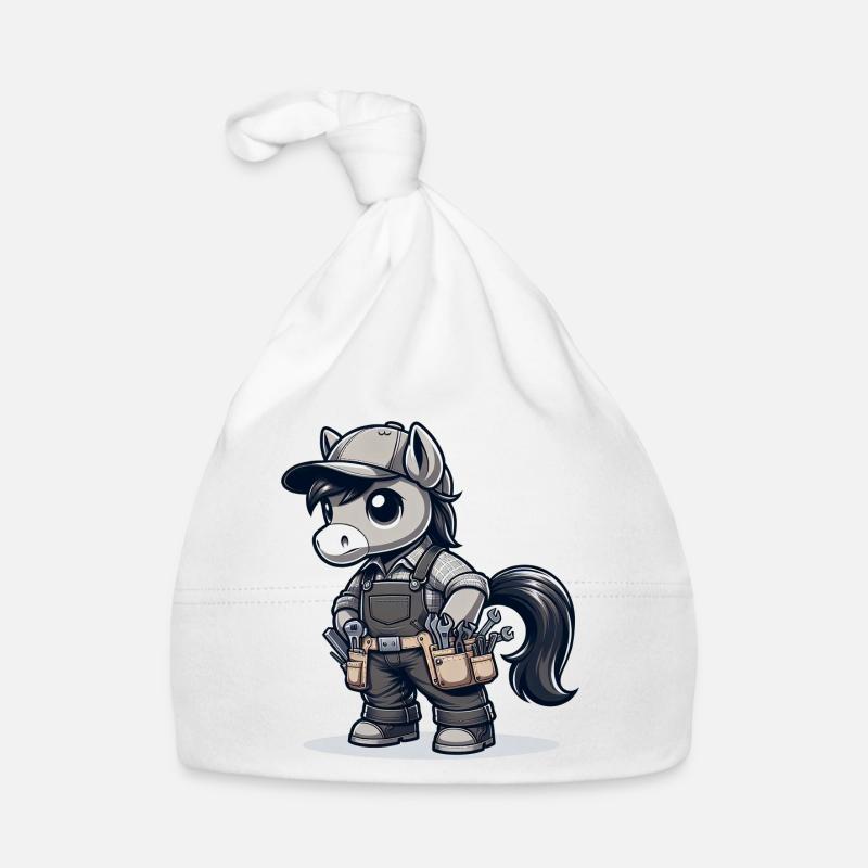 Artisan de cheval mignon Bonnet bio Bébé