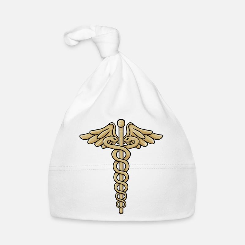 Caducée, bâton d’hermès Bonnet bio Bébé