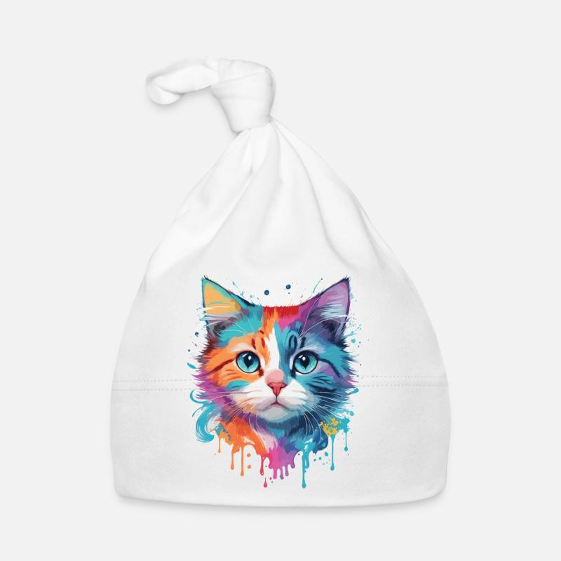 Niedliche Katze Baby Bio-Mütze