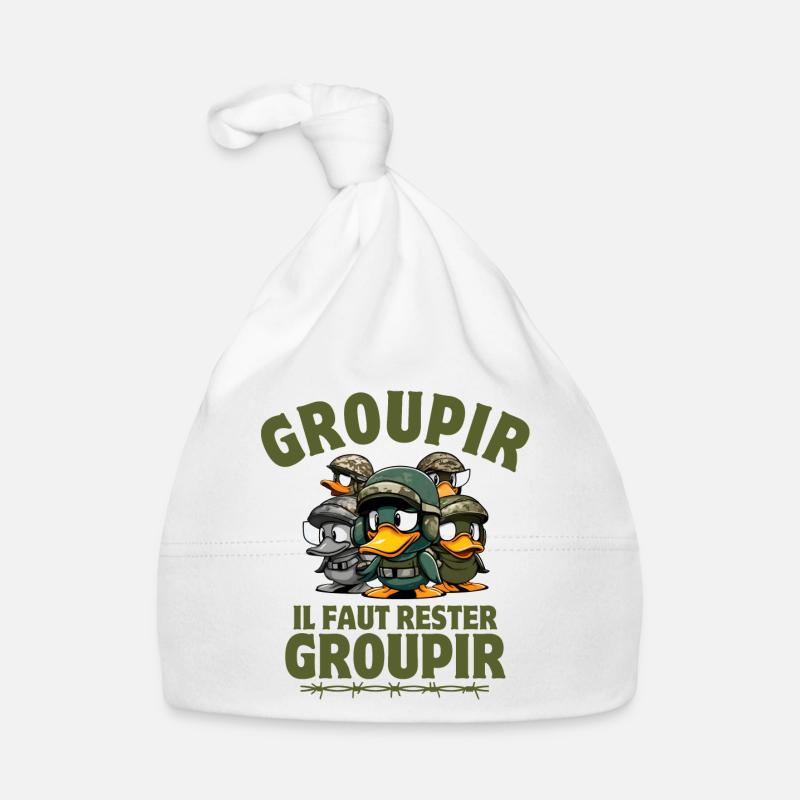 la septième compagnie, Tassin, Pitivier - Bonnet bio Bébé - blanc