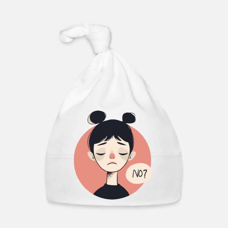 Non? Non à quoi ? - Bonnet bio Bébé - blanc