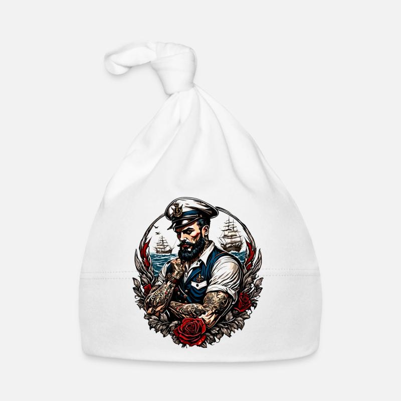 Sailor / Ship's Crew / Deckhand / Anchor Organic Baby Cap