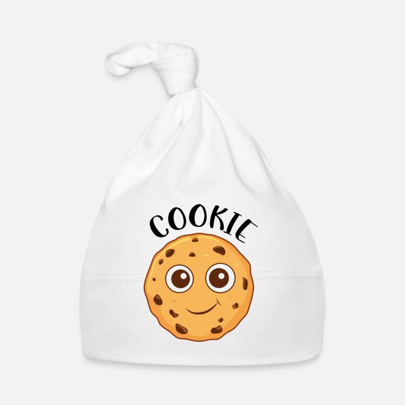 Cute Chocolate Chip Cookie Organic Baby Cap