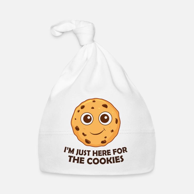 I'm Just Here For The Cookies Organic Baby Cap