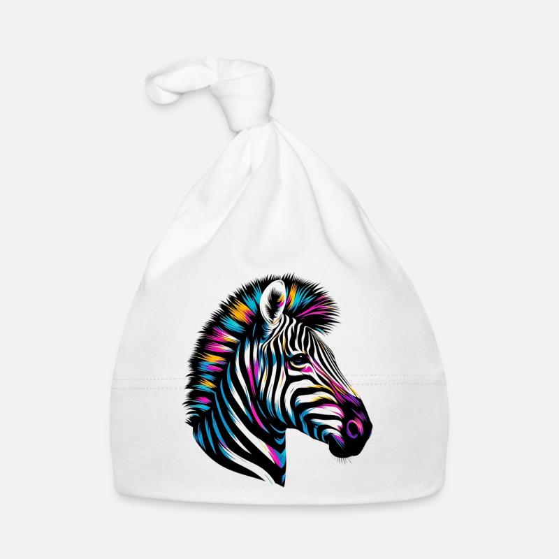 Zebra Baby Bio-Mütze