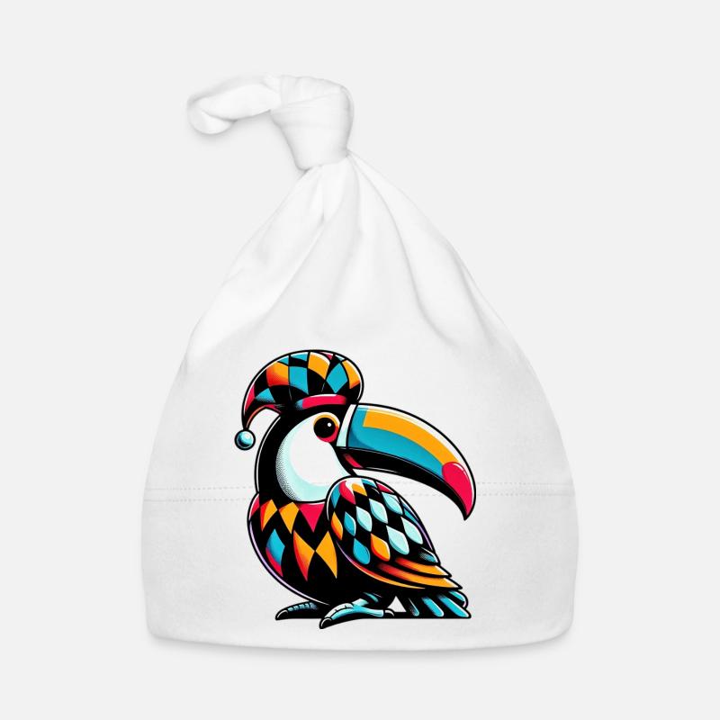 Harlequin toucan Organic Baby Cap