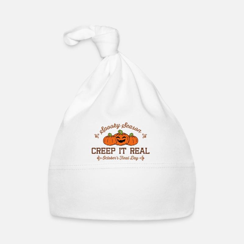 Halloween Creep it Real, Kürbis Herbst Baby Bio-Mütze