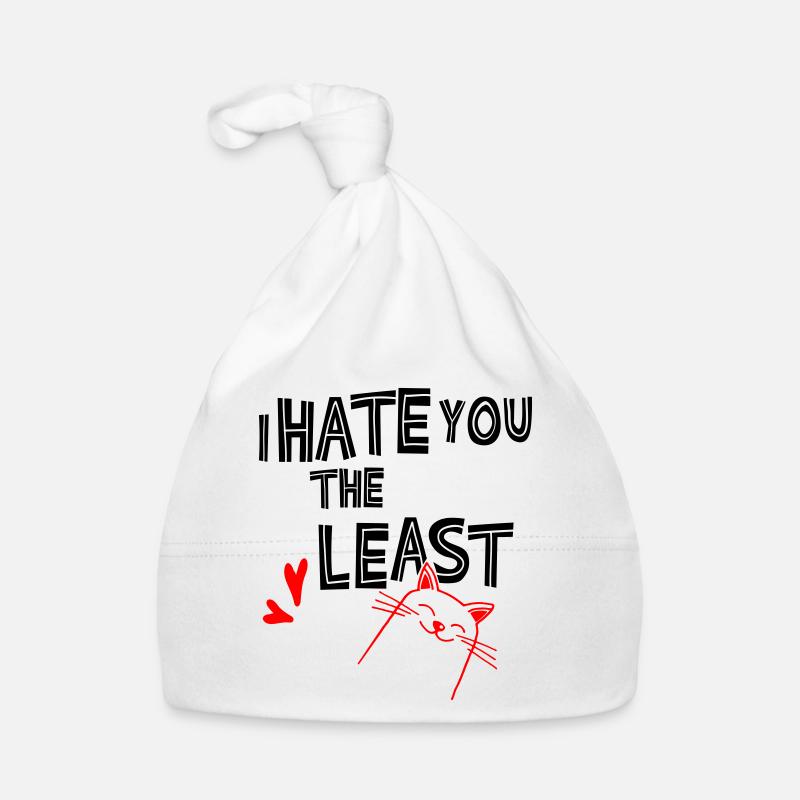 I hate you the least Baby Bio-Mütze