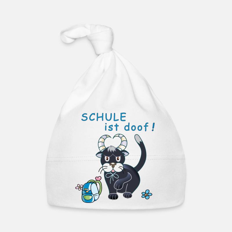Schule ist doof Baby Bio-Mütze