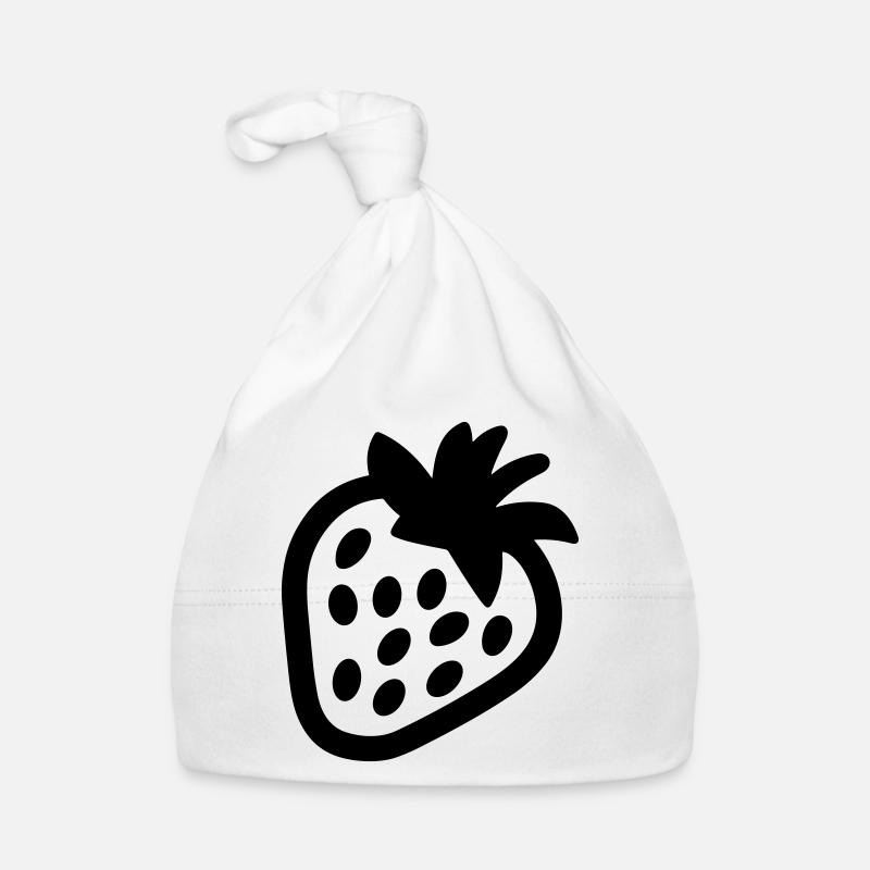 Erdbeere Baby Bio-Mütze
