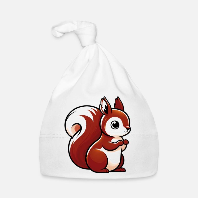 Squirrel Organic Baby Cap