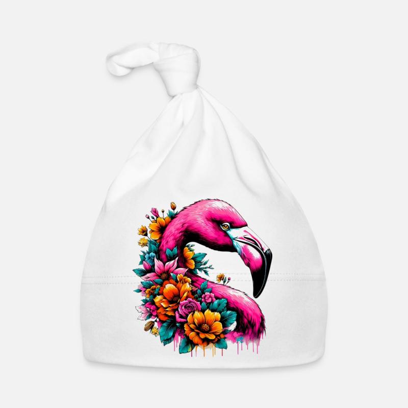 Flamingo Baby Bio-Mütze