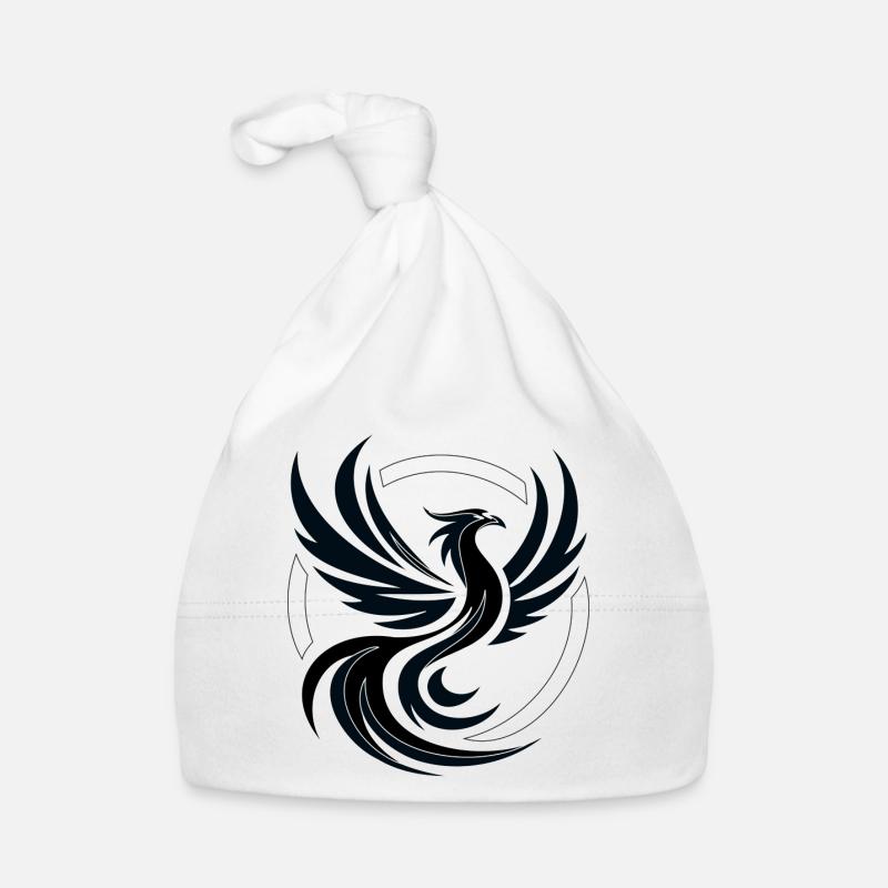 Phoenix schwarz-weiß Baby Bio-Mütze