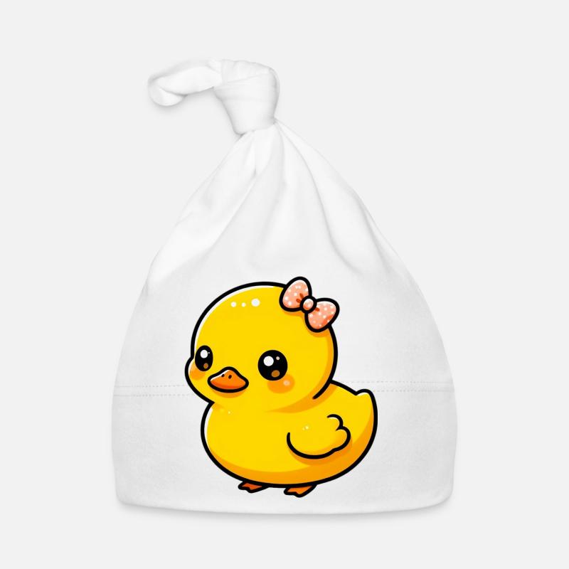 Duckling Duck Duck Duck Organic Baby Cap
