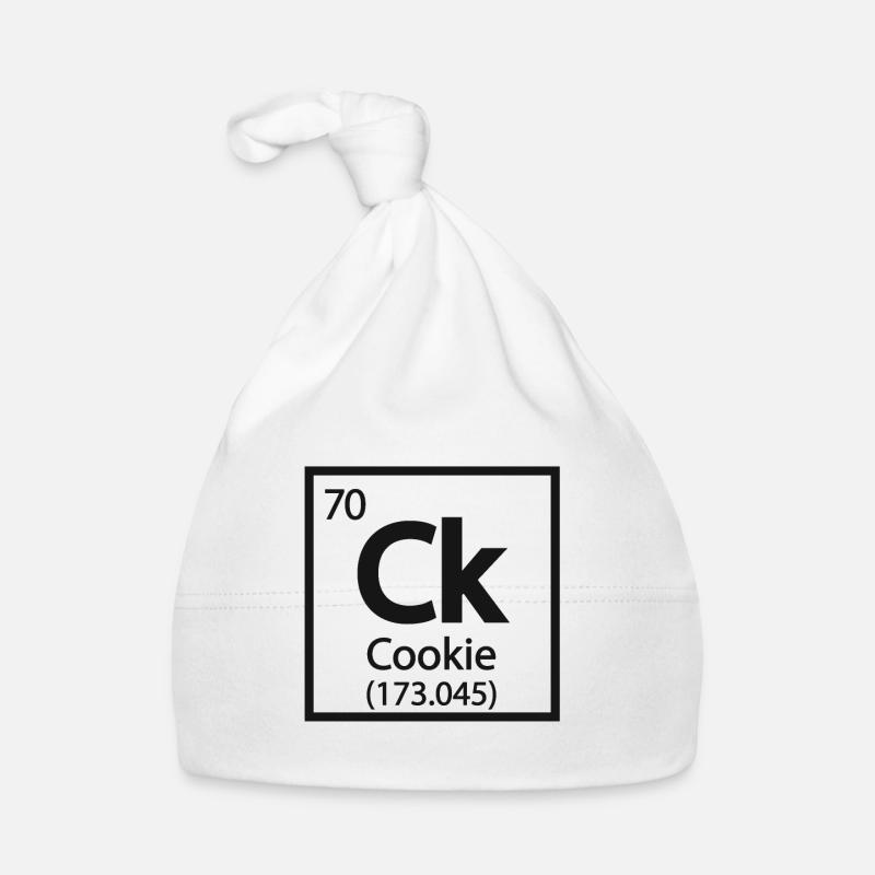 Cookie Element - Funny Periodic Table Organic Baby Cap