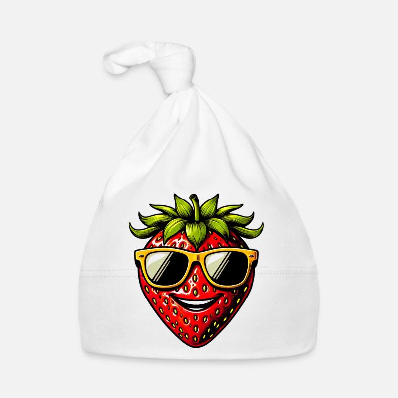 Erdbeeren Erdbeeren Baby Bio-Mütze