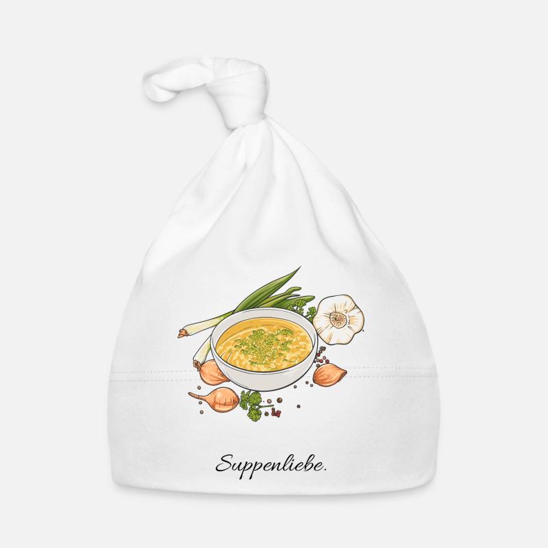 Soup Love // Illustration Organic Baby Cap