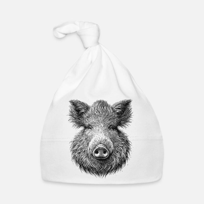 Wild boar Organic Baby Cap