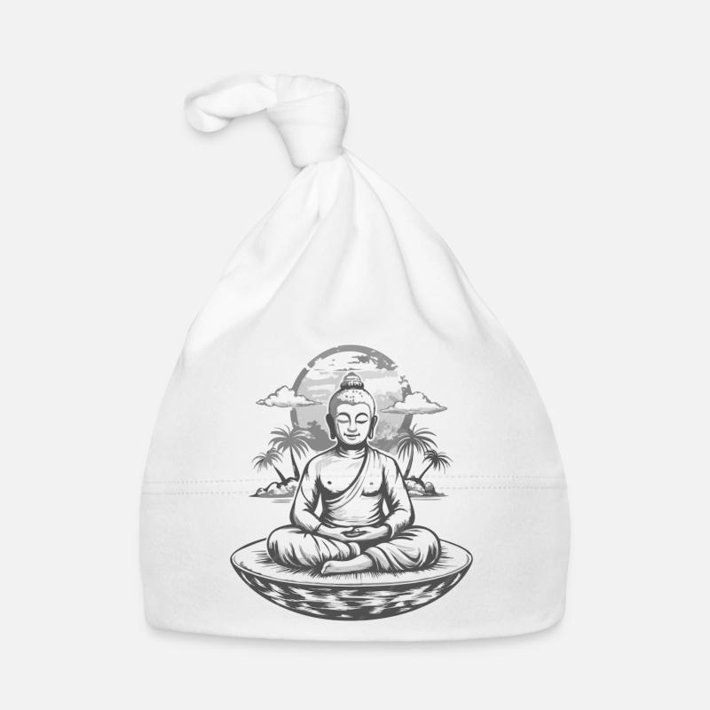 Bouddha: Zen attitude Bonnet bio Bébé