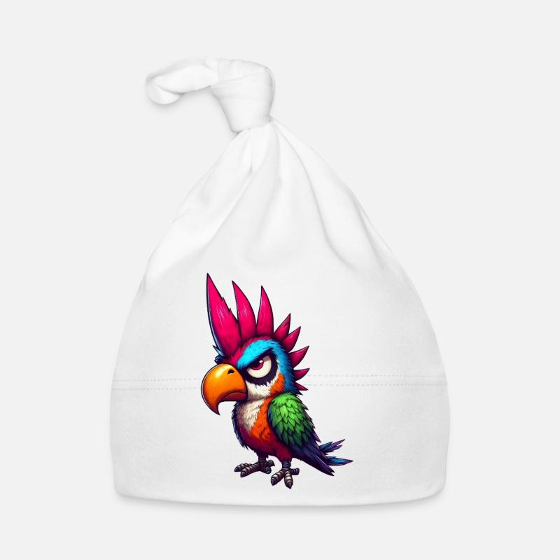 Punk Parrot Organic Baby Cap