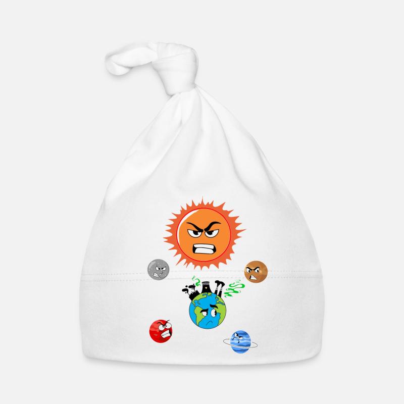 Pollution de la terre Bonnet bio Bébé