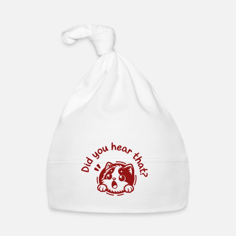 Vous avez entendu? - Bonnet bio Bébé - blanc