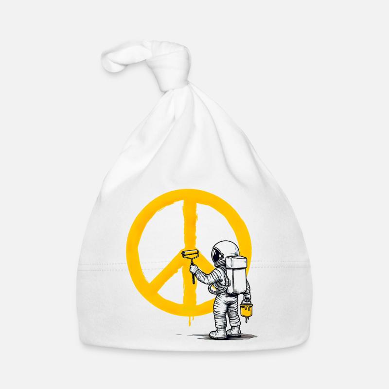 Astronaute pacifiste Bonnet bio Bébé