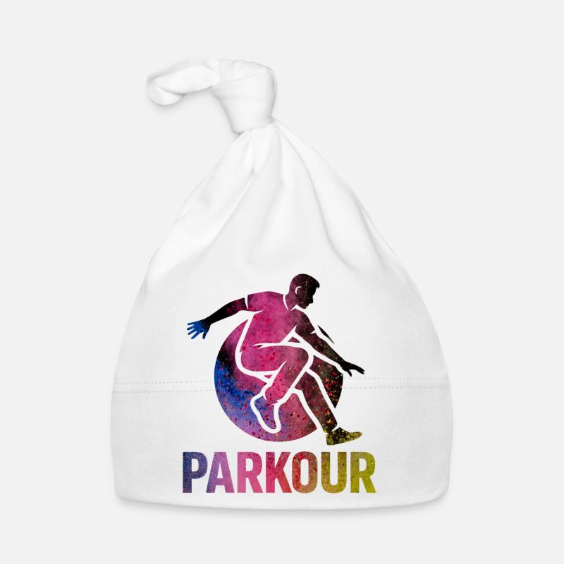 Parkour Jump - Design urbain dynamique Bonnet bio Bébé