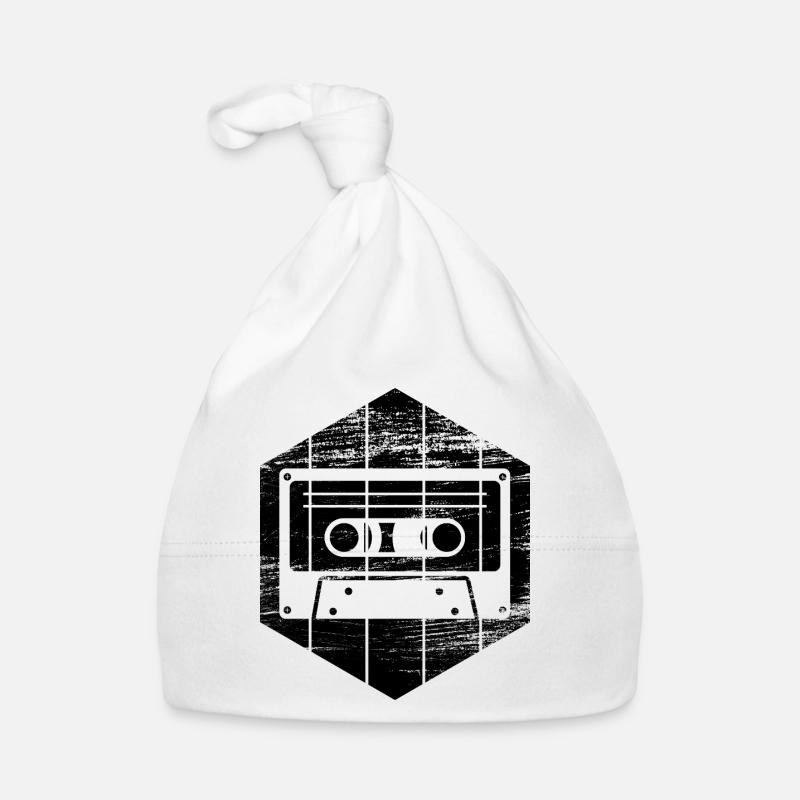 80s cassette Organic Baby Cap