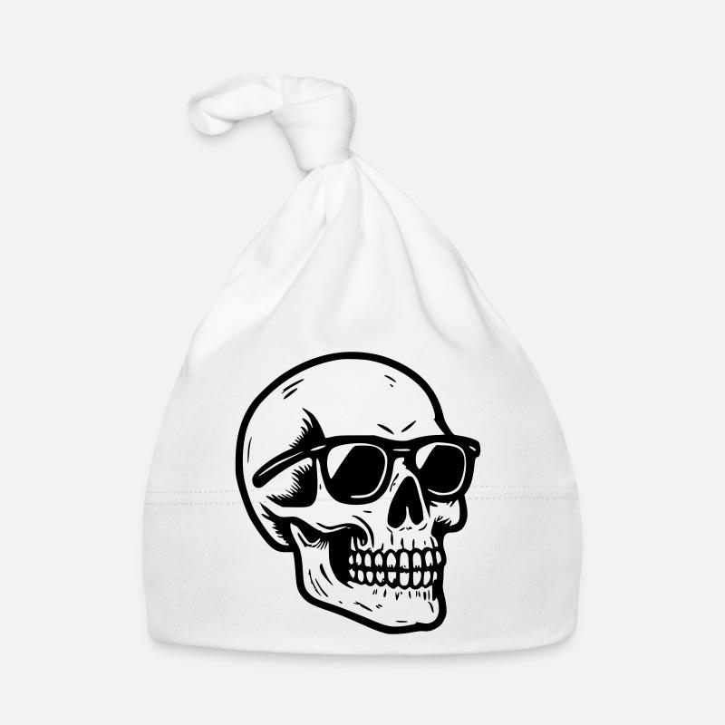 Skull glasses, skull ... Organic Baby Cap
