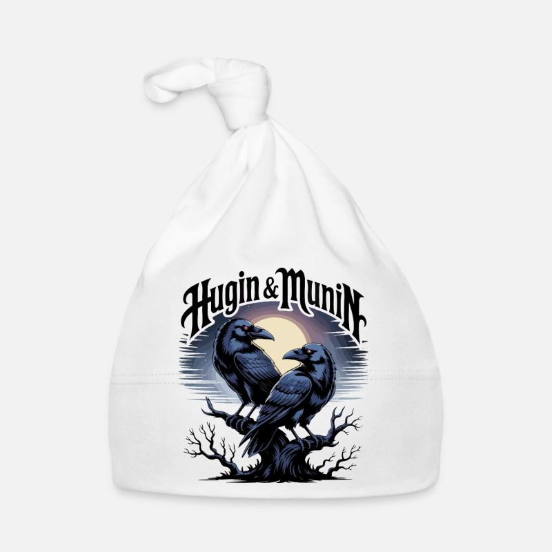Hugin et Munin - Gardiens de la pensée Bonnet bio Bébé
