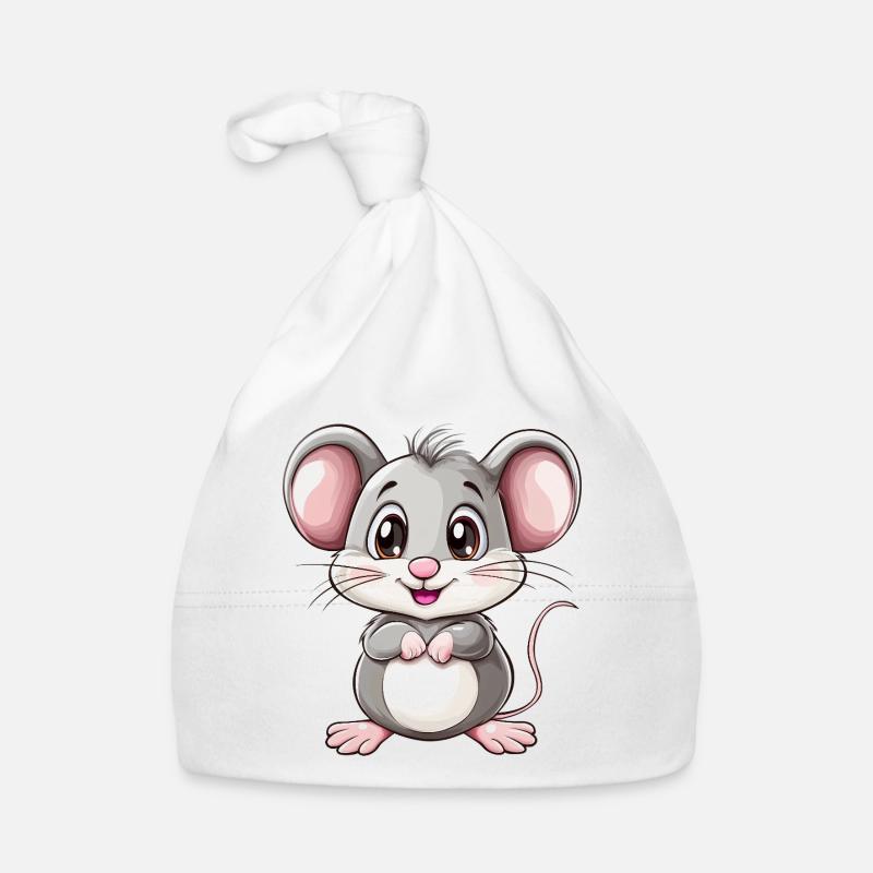 Mignon bébé souris Bonnet bio Bébé