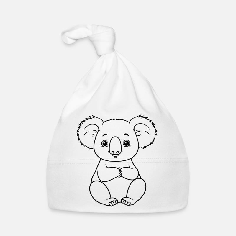 Minimalistic Koala Organic Baby Cap