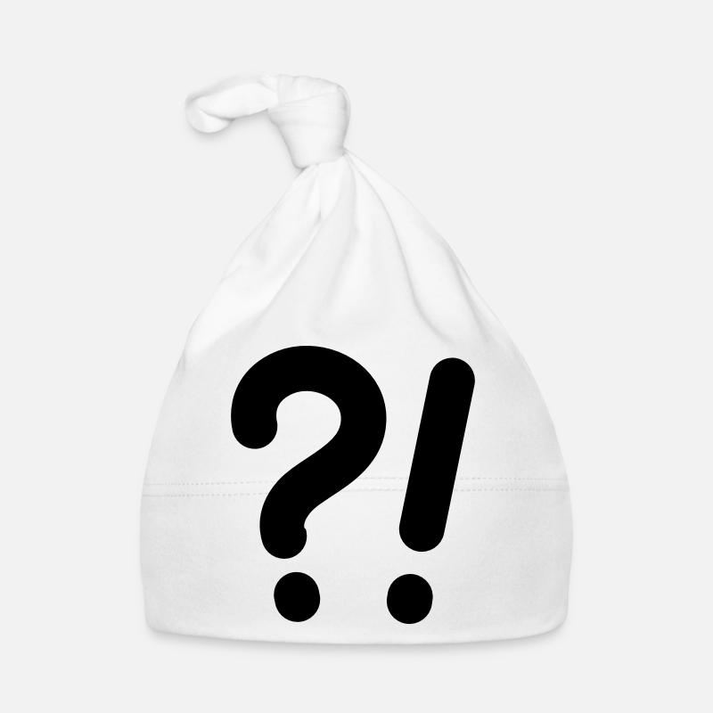 Question marks and exclamation marks Organic Baby Cap