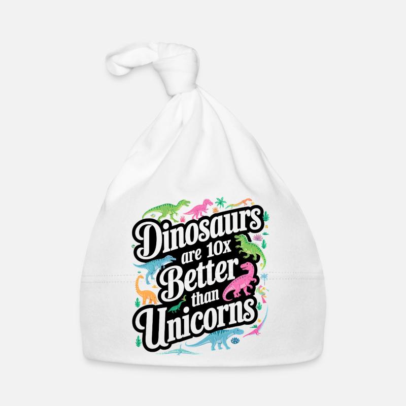 Les dinosaures éclipsent les licornes Bonnet bio Bébé