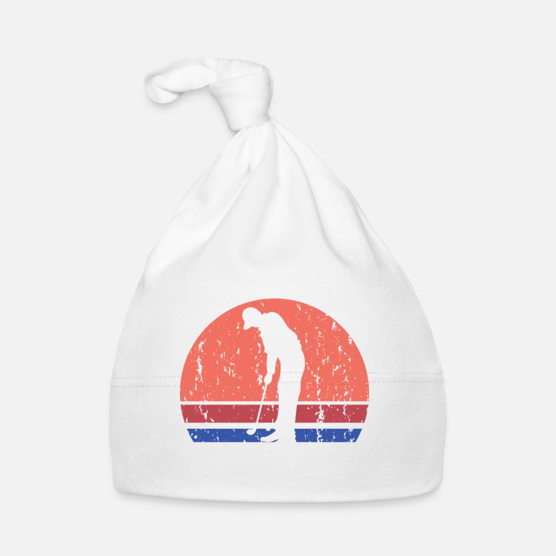 Play Golf Cheaper Than Therapy Retro Humor Baby Bio-Mütze