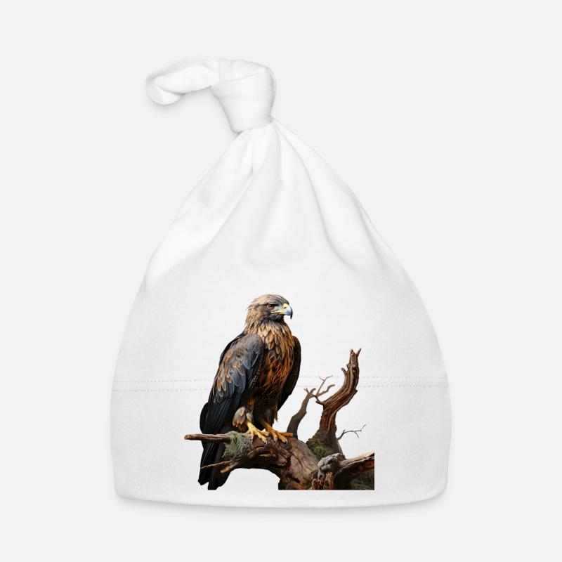 Kaiseradler auf moosigem Ast Baby Bio-Mütze