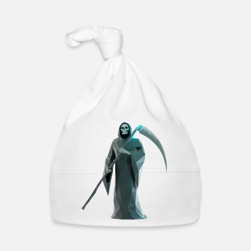 Death Reaper - Cool Low Poly Logo Organic Baby Cap
