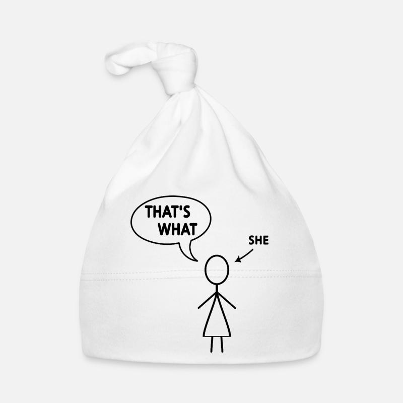 Das hat sie gesagt Baby Bio-Mütze