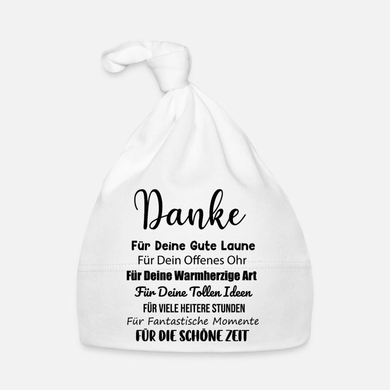 Kollegin Arbeitkollegen Büro Danke Spruch Geschenk Baby Bio-Mütze