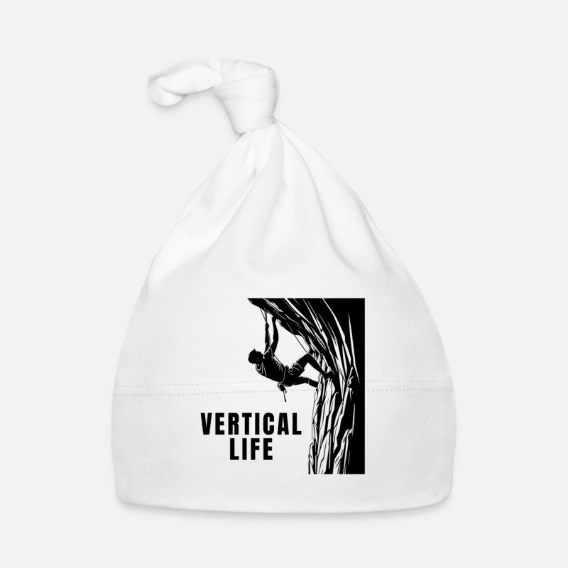 Vertical Life Climber Steep Wall Design Organic Baby Cap