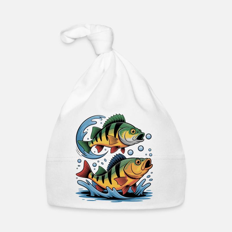 Deux perches – Conception de pêcheurs pour pêcheurs sportifs Bonnet bio Bébé