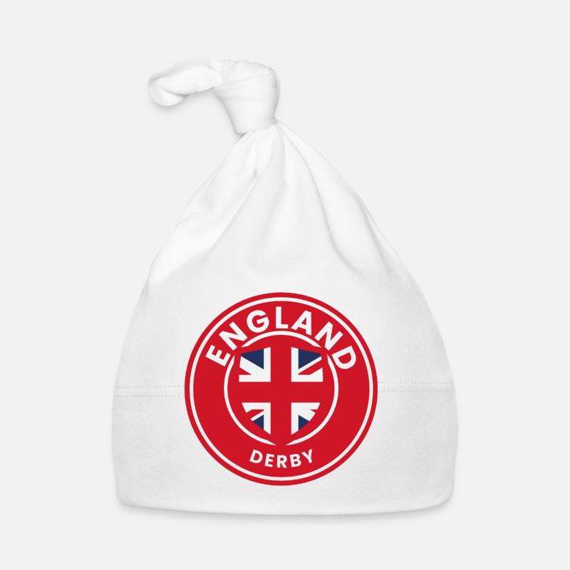 England Derby emblem shield Organic Baby Cap