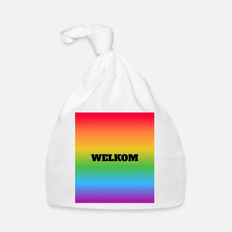 LGBT safe space welcome Welkom Dutch Organic Baby Cap