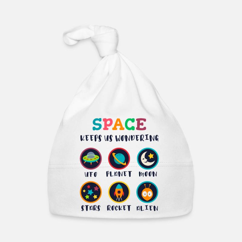 L’espace suscite la curiosité Bonnet bio Bébé