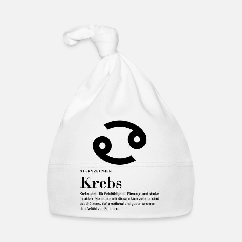 Sternzeichen Krebs Baby Bio-Mütze