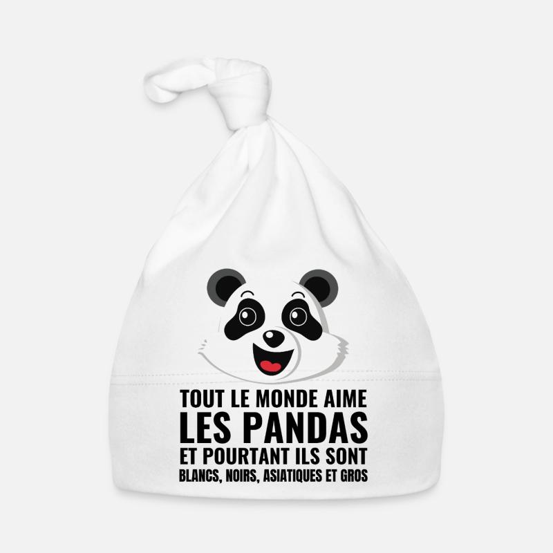 Panda, Vielfalt, Liebe Baby Bio-Mütze