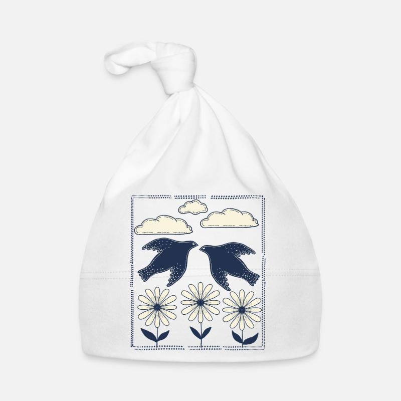 Imprimé de l’Oiseau de Nuit Bonnet bio Bébé